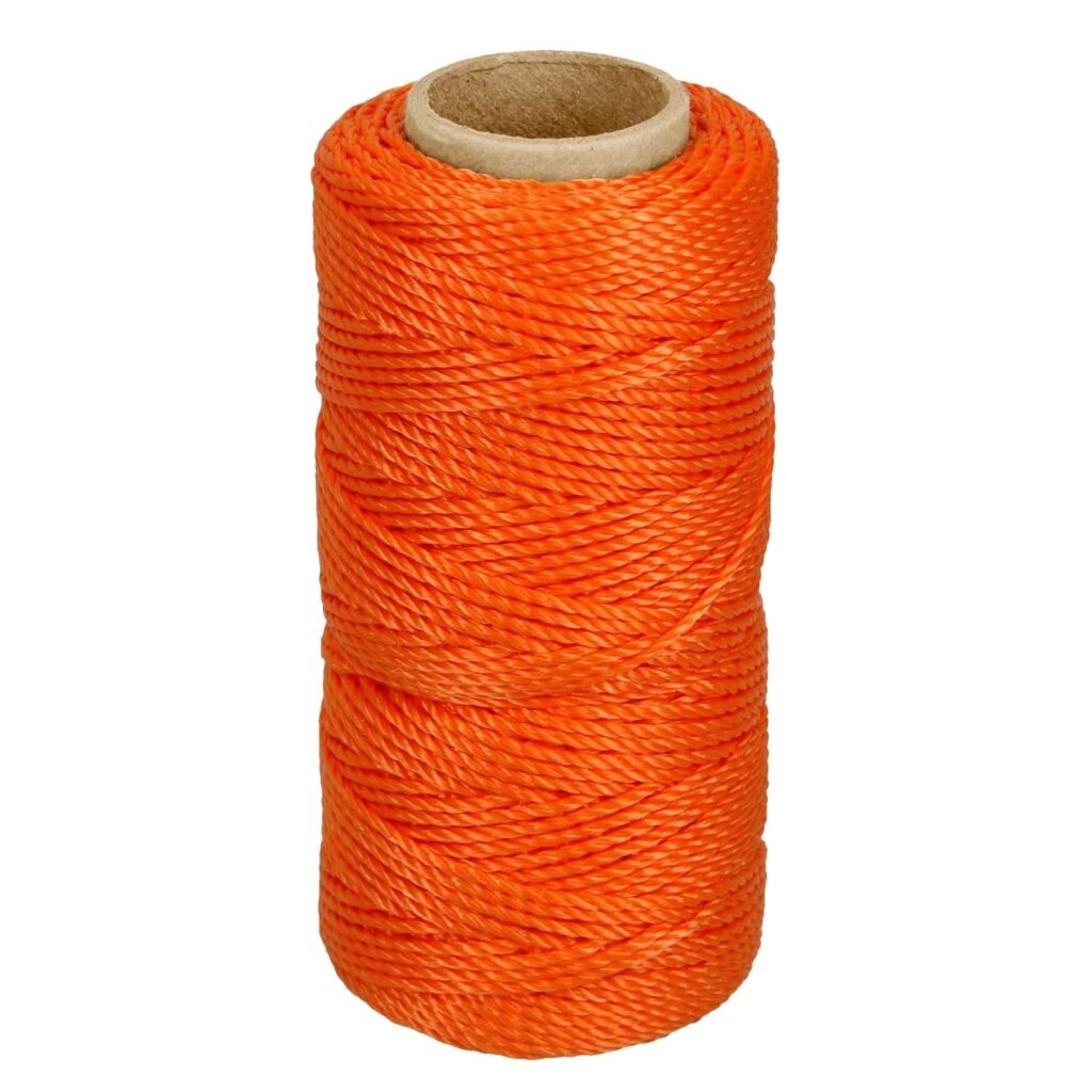 Carrete con 65m de hilo naranja para albañil