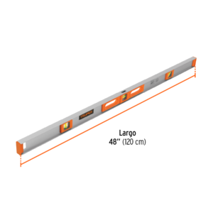 Nivel profesional de 48″ con protección de ABS, TRUPER