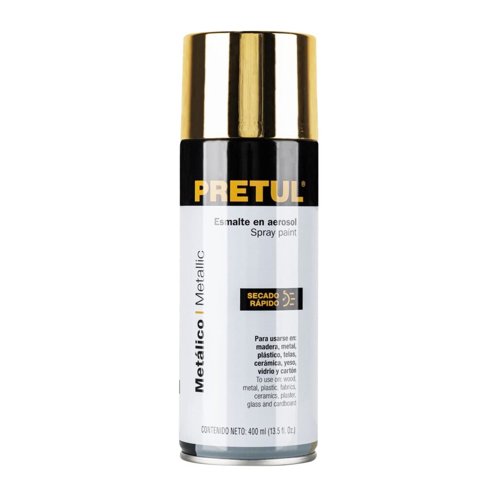 Pintura en Aerosol Oro Metalico Pretul