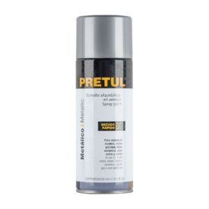 Pintura en Aerosol Plata Metalico Pretul