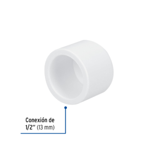 Tapón de PVC 1/2"