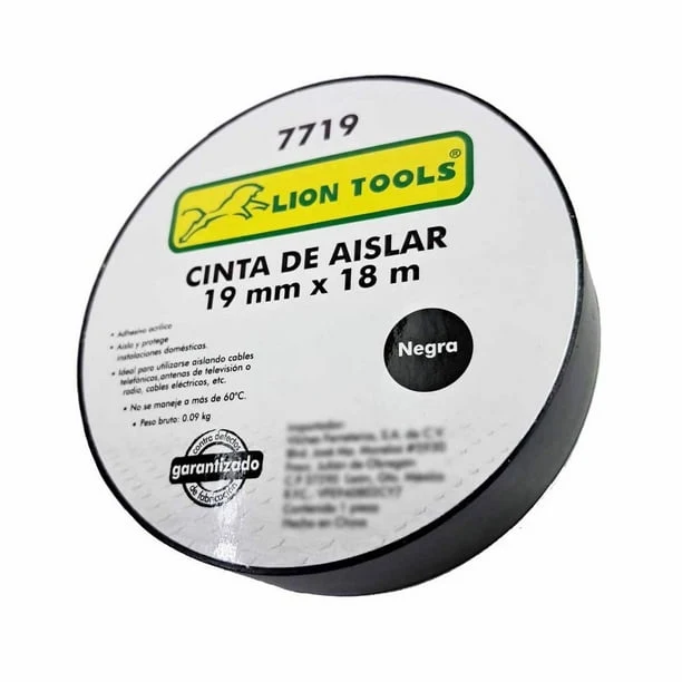 Cinta de Aislar 19MM x 18M Lion Tools